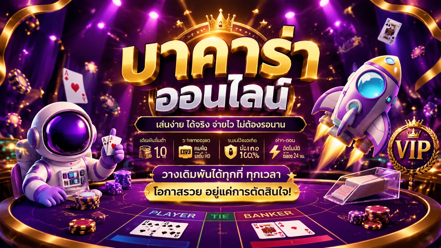 คาสิโนออนไลน์ THEMOON789 บาคาร่าสดถ่ายทอดจากห้องจริง
